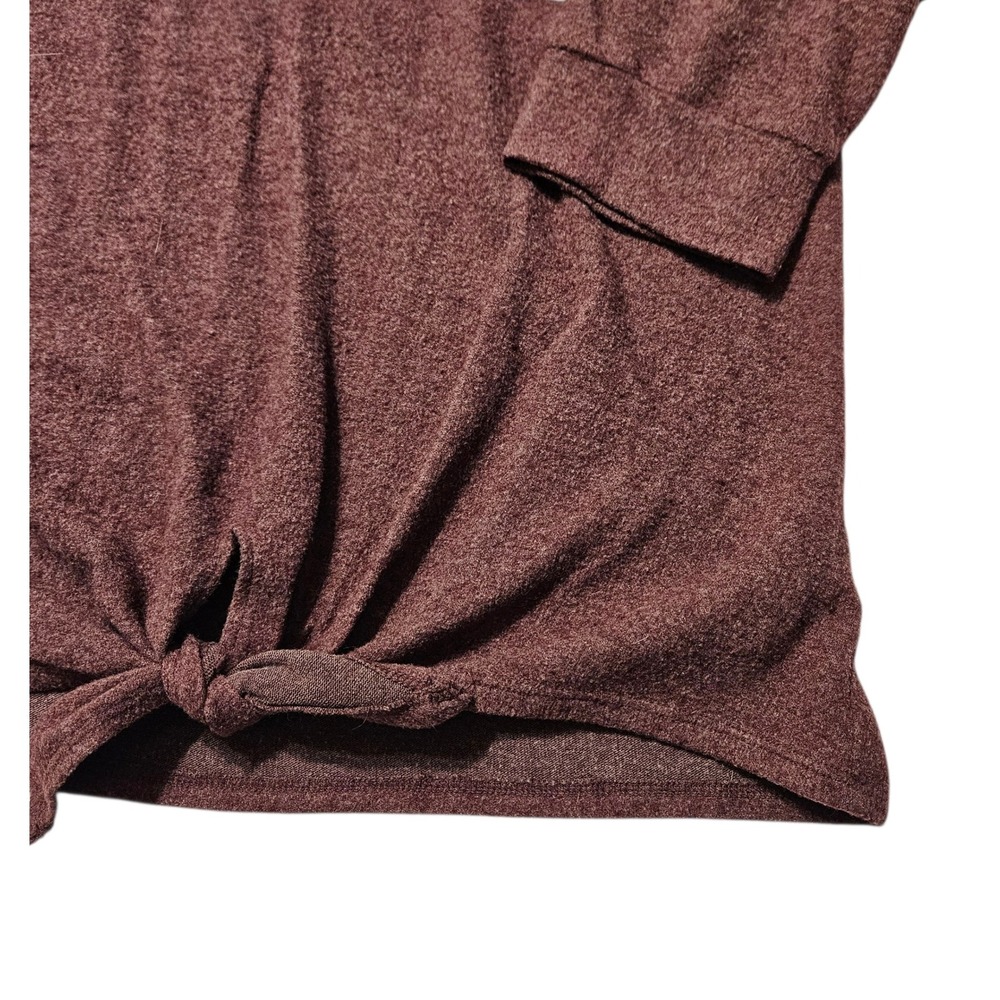 Nine Britton Womens 2X Color Block Tie Front 3/4 Sleeve Top Pullover Knit - Picture 4 of 10